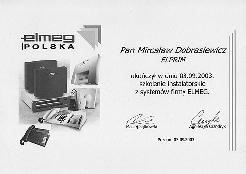 ELMEG POLSKA — szkolenie instalatorskie